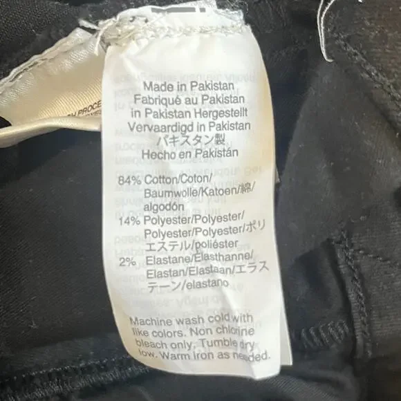 J Crew Mercantile Black Denim Skinny Jeans Womens Size 25 Classic Basic Casual - Picture 8 of 10